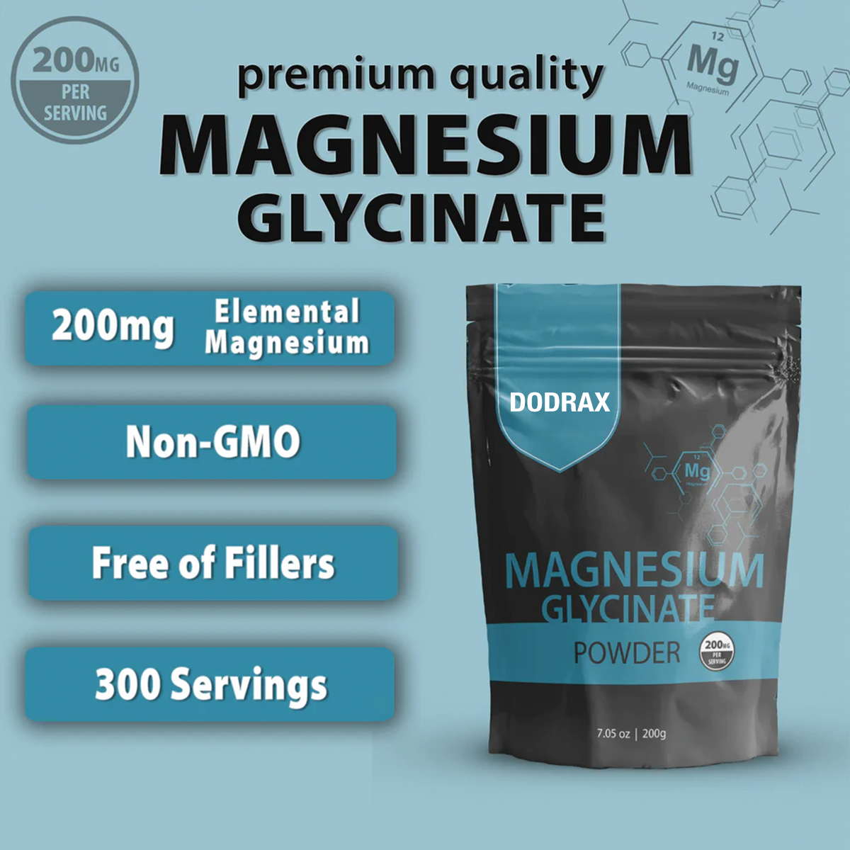 Dodrax® Magnesium Glycinate Powder™