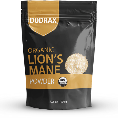 Dodrax® Organic Lion's Mane Mushroom Powder