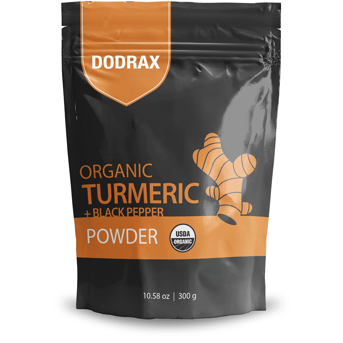 Dodrax® Organic Turmeric + Black Pepper Powder™