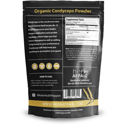 Dodrax® Organic Cordyceps Mushroom Powder (7.05 oz)